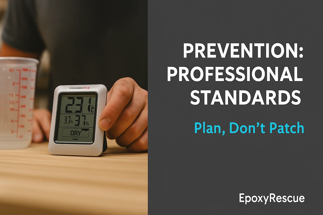 Prevention: Professional Standards (Plan, Don’t Patch) - how to remove bubbles from epoxy resin